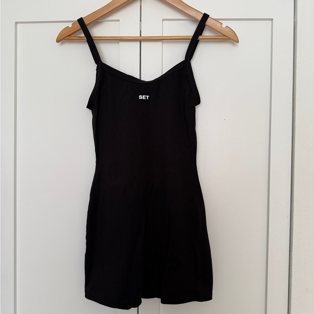 SET Active Black Romper Onesie